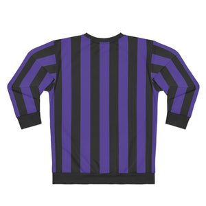 Goth School Stripes Purple Sweatshirt