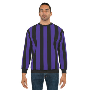 Goth School Stripes Purple Sweatshirt