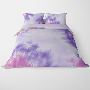 Duvet Cover Set - Gum Purpule Tie-Dye Fusion Bedding