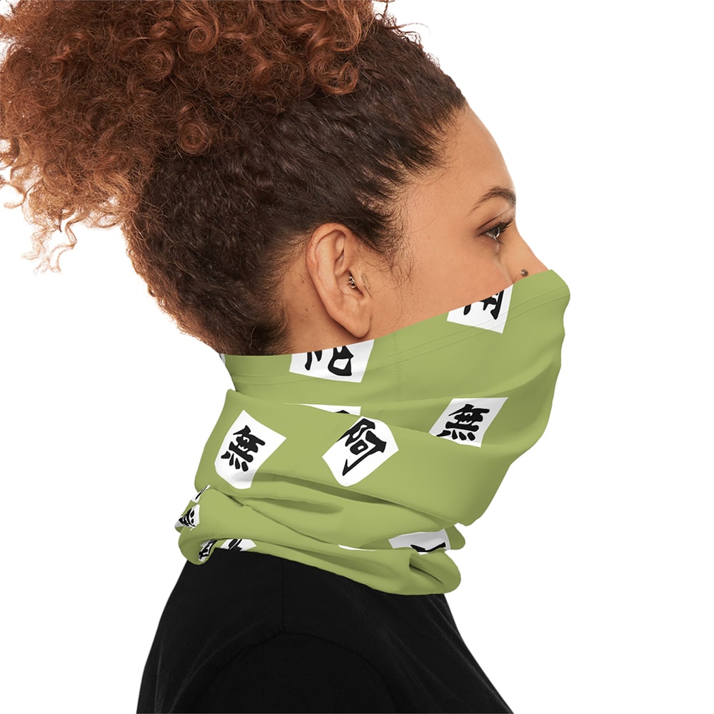 Gyomei Himejima Stone Hashira Demon Slayer Neck Gaiter Bandana Scarf