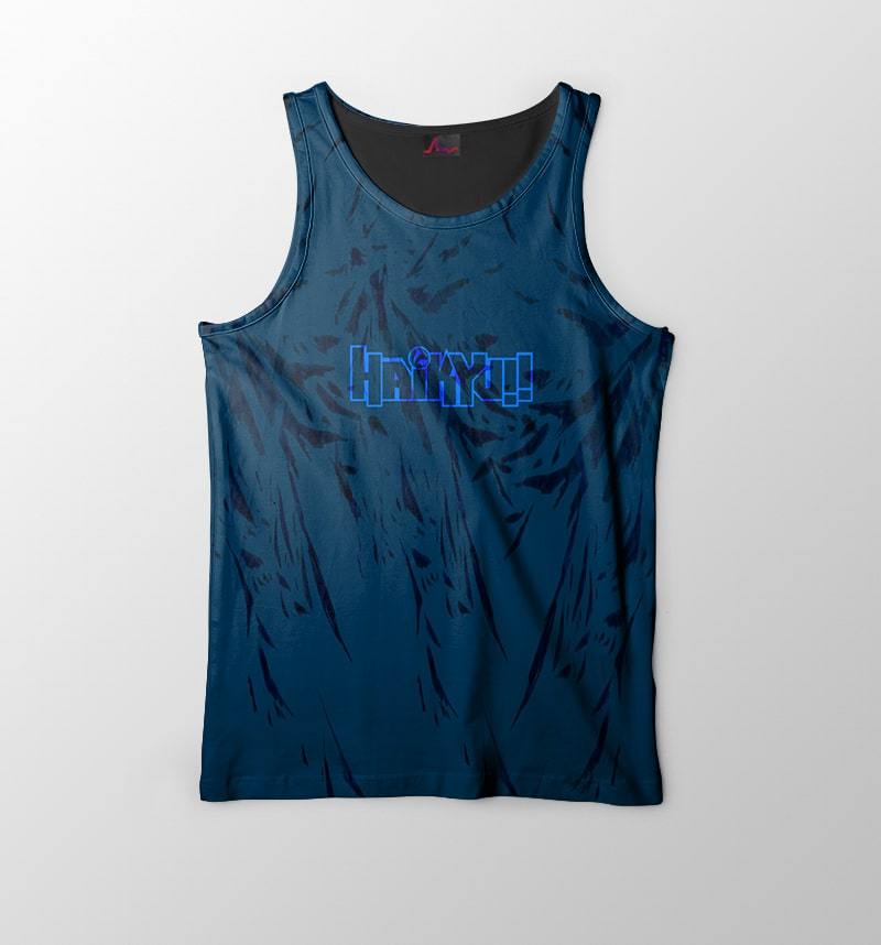 Haikyu Color Splatter Self Embossed Ti Dye Look Vest Tank Top