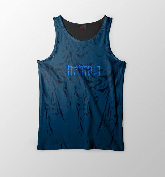 Haikyu Color Splatter Self Embossed Ti Dye Look Vest Tank Top