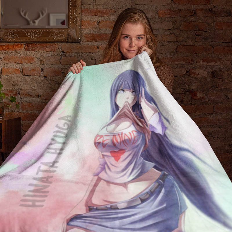 Hinata Hyuuga Kawaii Hot Naruto Blanket-Blanket-Blanket,Hinata Hyuga,Naruto,Naruto Blanket,Naruto Shippuden