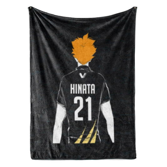 Hinata Shoyo Black Jackal Karasuno Haikyuu Throw Blanket
