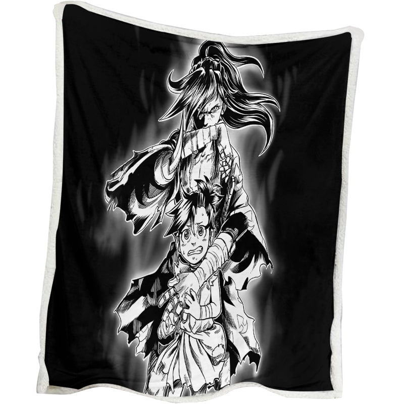 Hyakkimaru Dark Premium Brushed Dororo Blanket