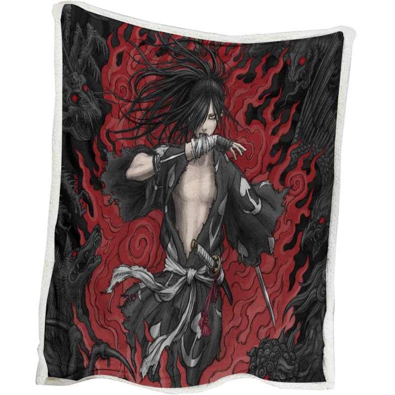 Hyakkimaru Demon Dragons Color Fusion Dororo Blanket