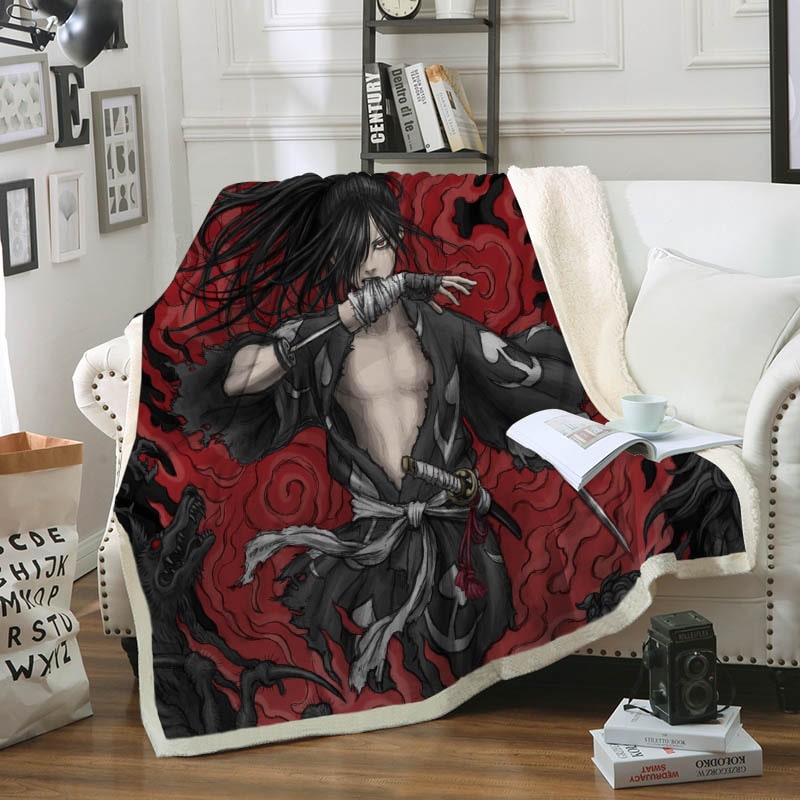 Hyakkimaru Demon Dragons Color Fusion Dororo Blanket