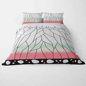 Kocho Shinobu Insect Hashira Pattern Duvet Cover Bedding