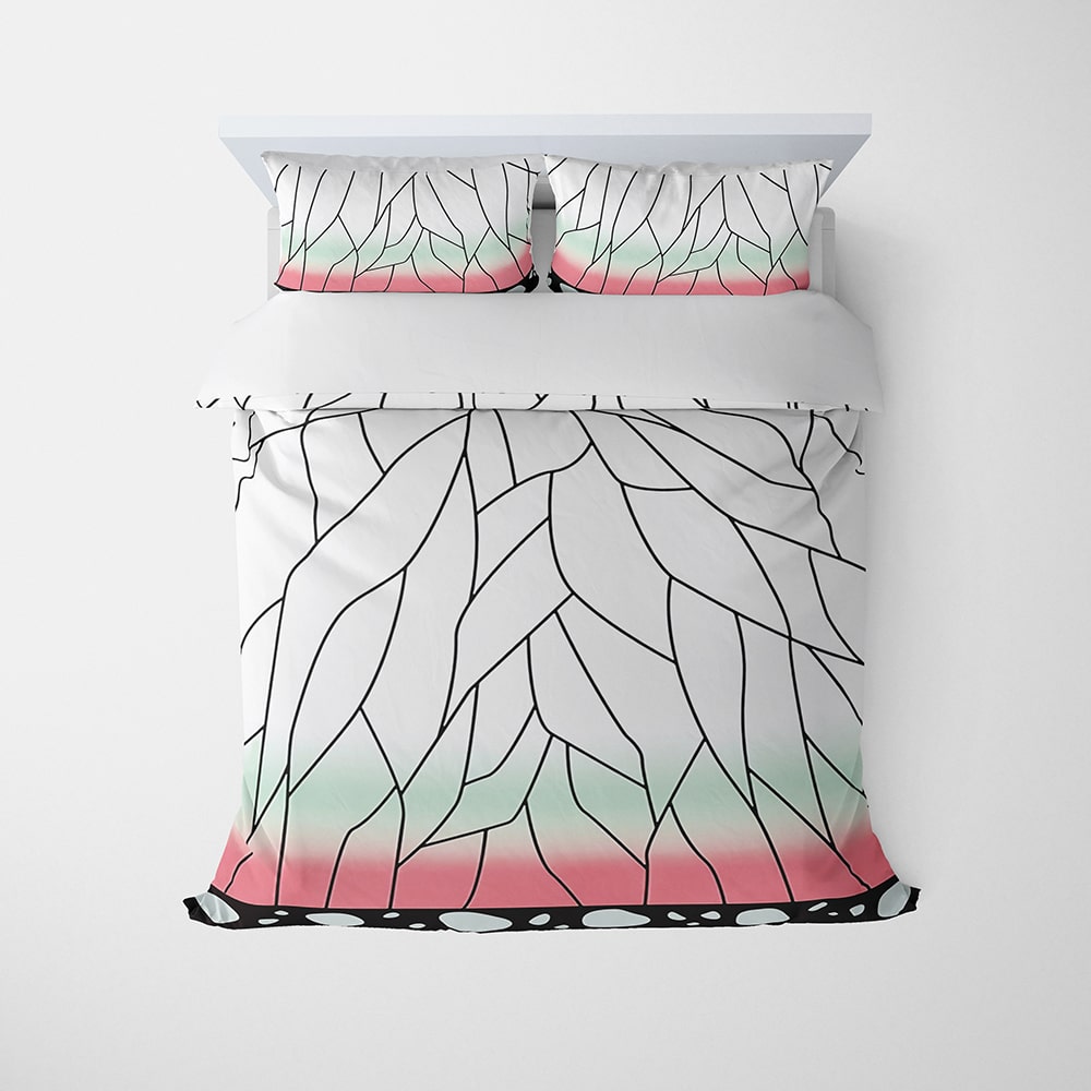 kochou Shinobu Hashira Pattern Demon Slayer Comforter Set