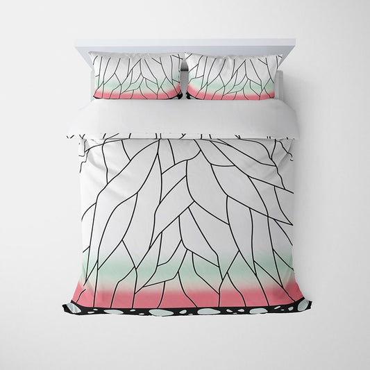 kochou Shinobu Hashira Pattern Demon Slayer Comforter Set