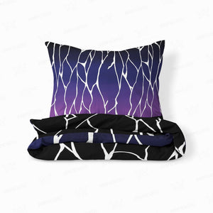 kochou Shinobu Hashira Pattern Dark Demon Slayer Comforter Set