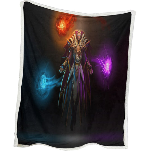 Invoker Dota Attack Embossed Blanket