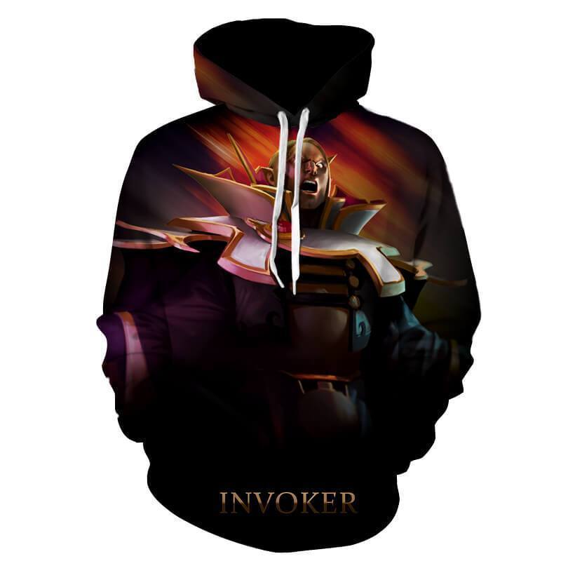 Invoker Black 3D Printed Invoker Hoodie