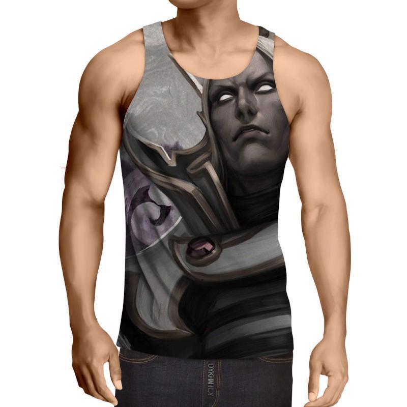 Invoker Black And White 3D Printed Invoker Tank Top - Anime Wise