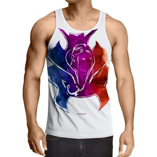 Invoker Cool White Dota 2 3D Printed Invoker Tank Top