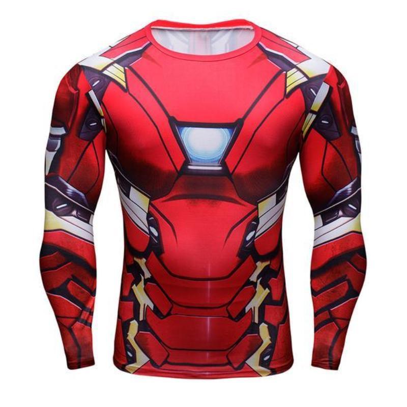 Iron Man Shirt Classic 3D Printed Iron man Long Sleeve Shirt