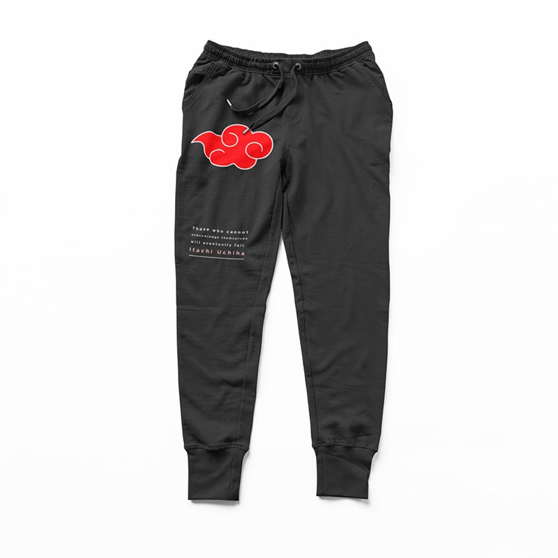 Itachi Akatsuki Cosplay Inspired Naruto Classic Sweatpants Joggers-Joggers-Activewear,Itachi Uchiha,Joggers,Naruto,Naruto Joggers,Sweatpants