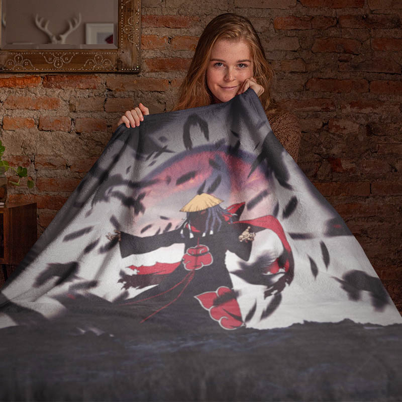 Itachi Uchiha Genjutsu All Over Naruto Blanket-Blanket-Blanket,Itachi Uchiha,Naruto,Naruto Blanket,Naruto Shippuden