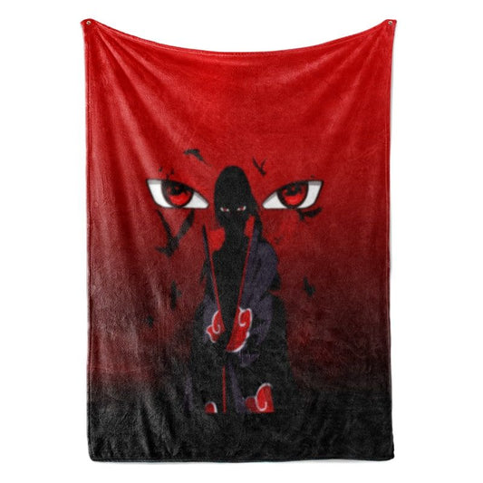 Itachi Uchiha Genjutsu Sharingan Eyes Naruto Blanket