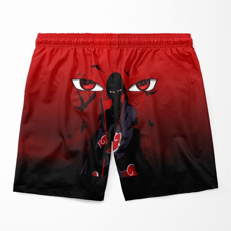 Itachi Uchiha Genjutsu Sharingan Eyes Naruto Shorts-Board Shorts-Board Shorts,Itachi Uchiha,meta-size-chart-swim-trunks-size-chart,Naruto,Naruto Shippuden,Shorts,Swim Trunks