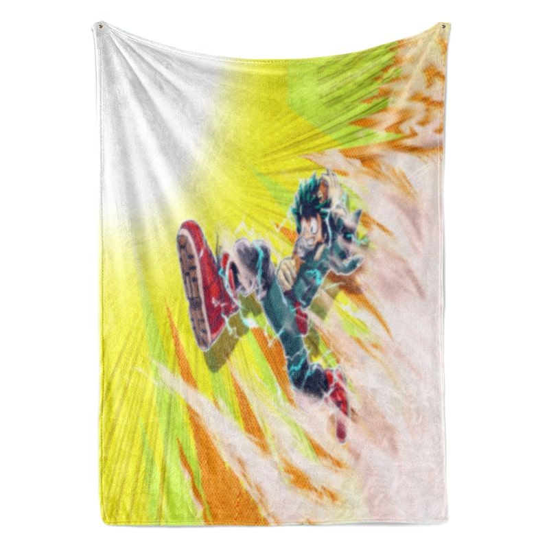 Izuku Midoriya Flash Run My Hero Academia Blanket-My Hero Academia-Blanket,My Hero Academia,My Hero Academia Blanket