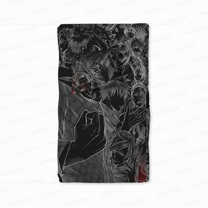 Jujutsu Anime Sketch Duvet Cover Set Bedding