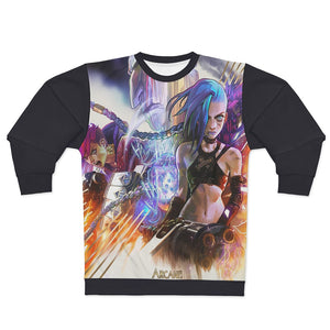 Jin VI Arcane Brushed League of Legends Sweatshirt