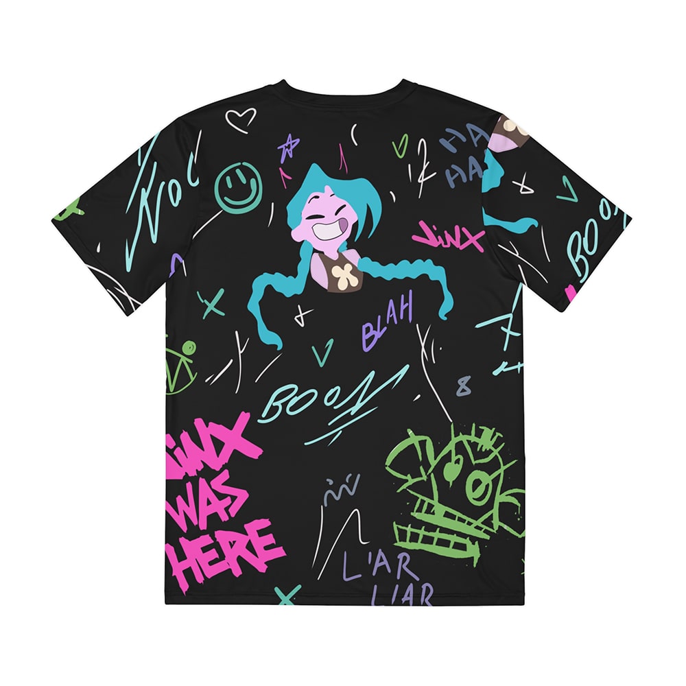 Jinx Graffiti Arcane League of Legends T-Shirt