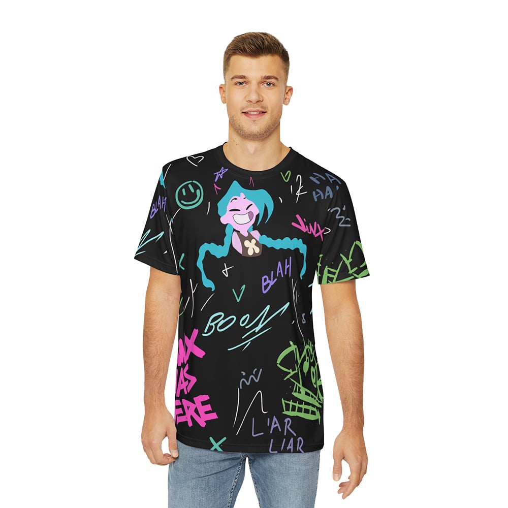 Jinx Graffiti Arcane League of Legends T-Shirt