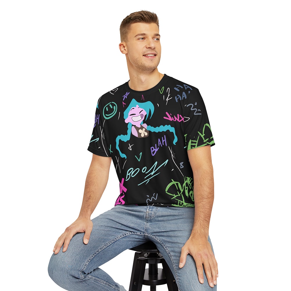 Jinx Graffiti Arcane League of Legends T-Shirt