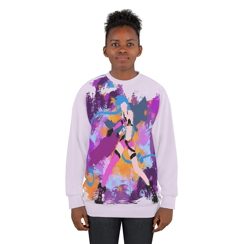 Jinx  Abstract Brushed Arcane Sweatshirt