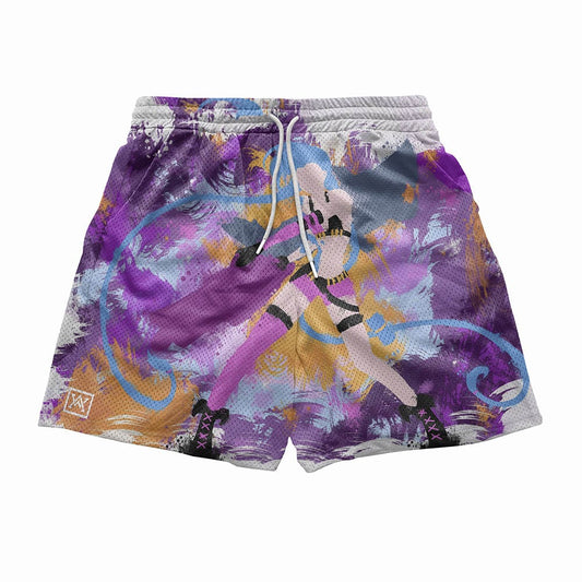 Jinx League of Legends Arcane Mesh shorts