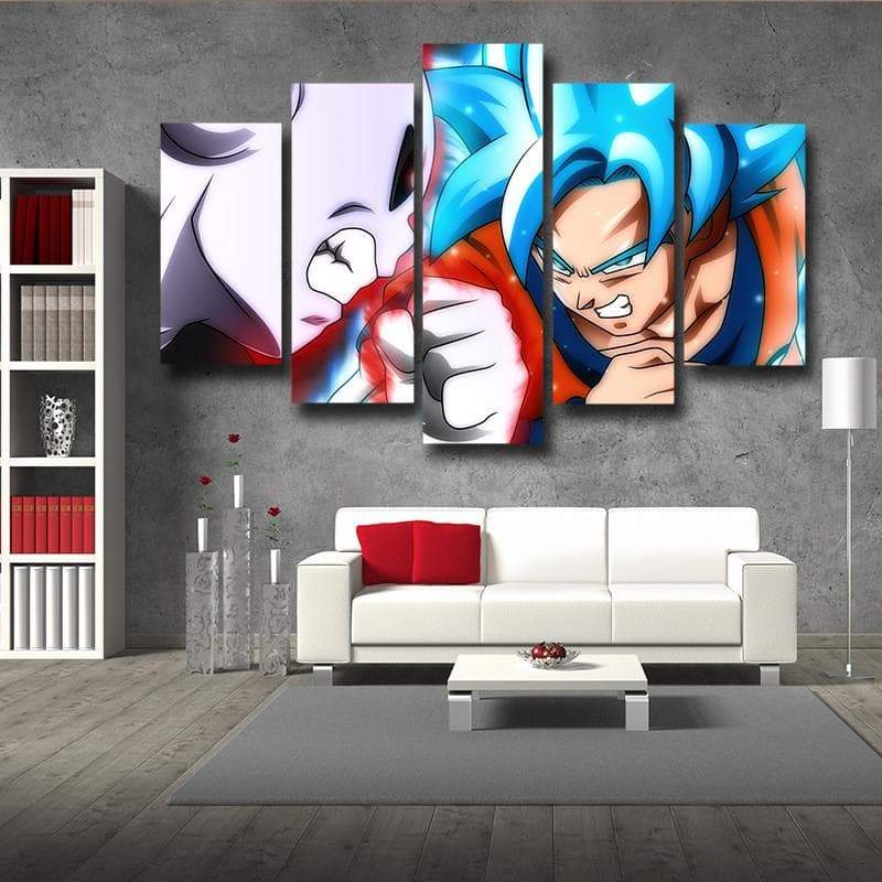 Jiren Vs Goku SSJ Blue GOD 3D Printed Goku Canvas