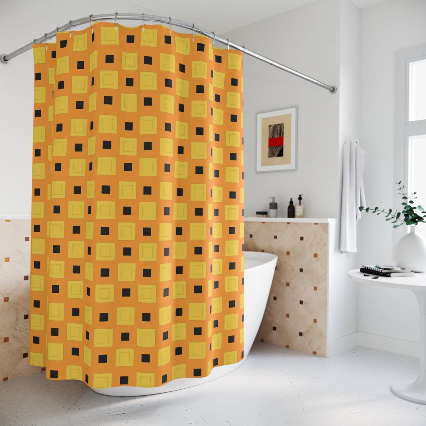 Narancia Ghirga Pattern JoJo's Bizarre Adventure Shower Curtains