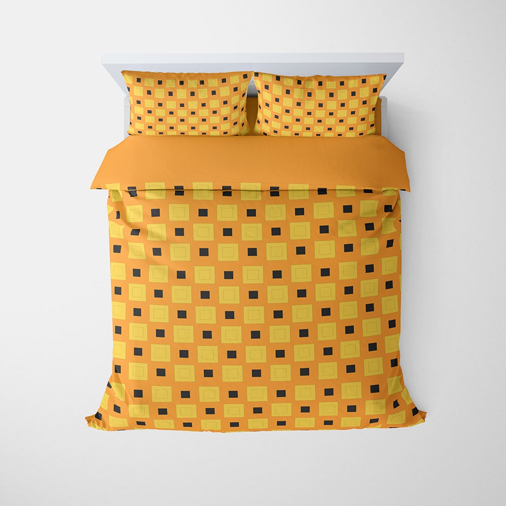 JoJo Uno Arancia JJBA Pattern Comforter Set Bedding