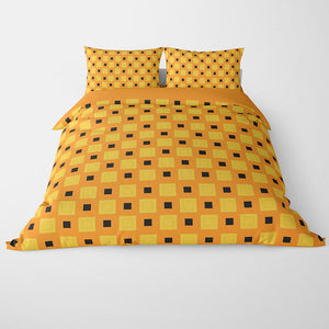 JoJo Uno Arancia JJBA Pattern Duvet Cover Set Bedding