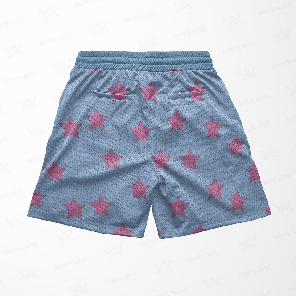 Johnny JoJo Cosplay Pattern Mesh shorts