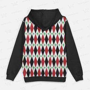 Joker Harley Quinn Starburst Pullover Hoodie