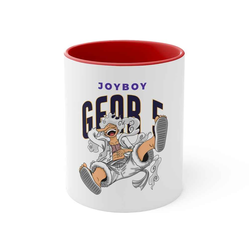 One Piece Joy Boy Luffy Gear 5 Accent Coffee Mug