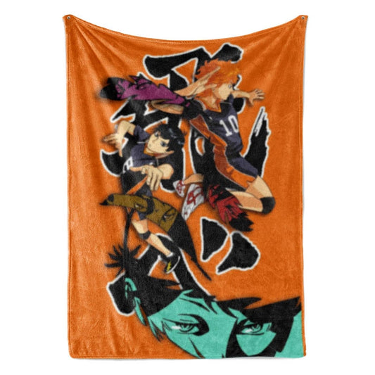 Kageyama Hinata Fly High Overlap Haikyuu Throw Blanket
