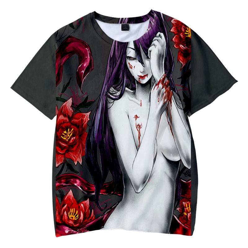 Kamishiro Rize Exotic Floral Tokyo Ghoul T-Shirt