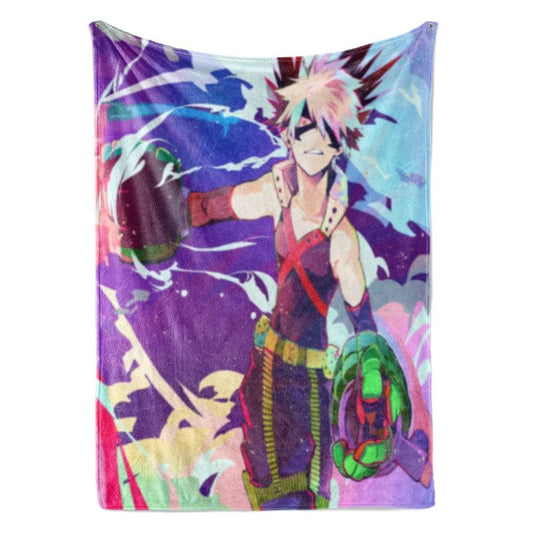 Katsuki Bakugo All Over Brushed My Hero Academia Blanket-My Hero Academia-Blanket,My Hero Academia,My Hero Academia Blanket