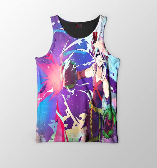 My Hero Academia Colorful Cool BNHA Katsuki Bakugou Tank Top