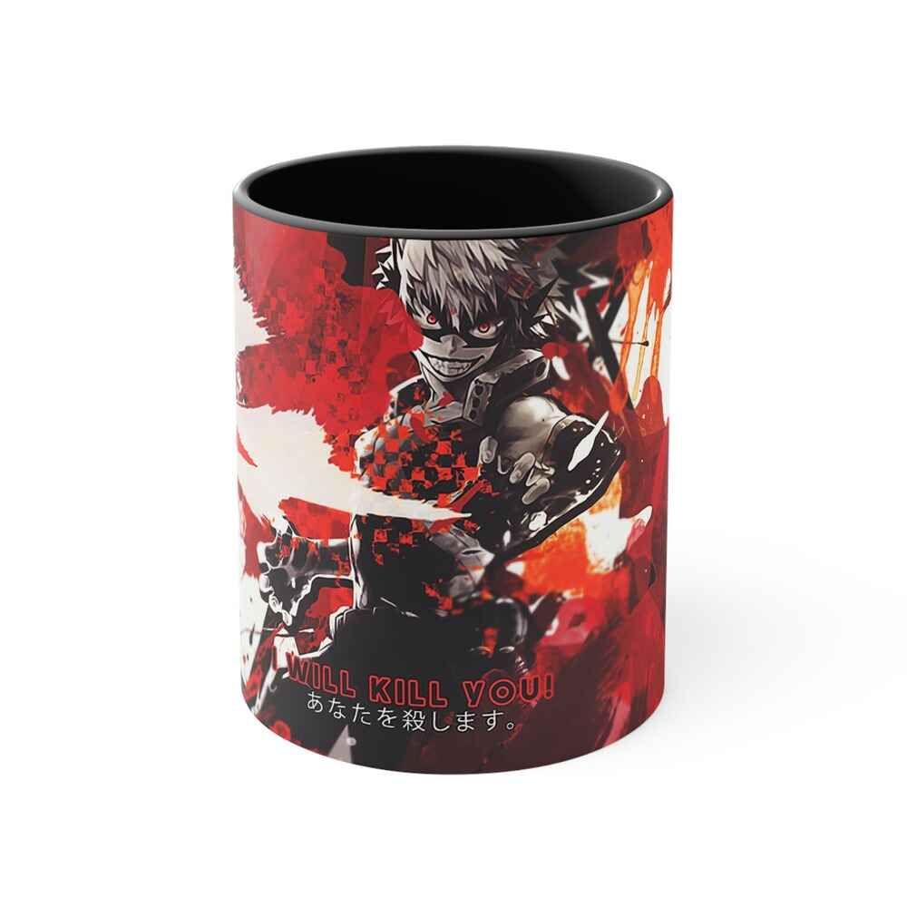 Katsuki Bakugou I Will Kill You My Hero Academia Accent Coffee Mug