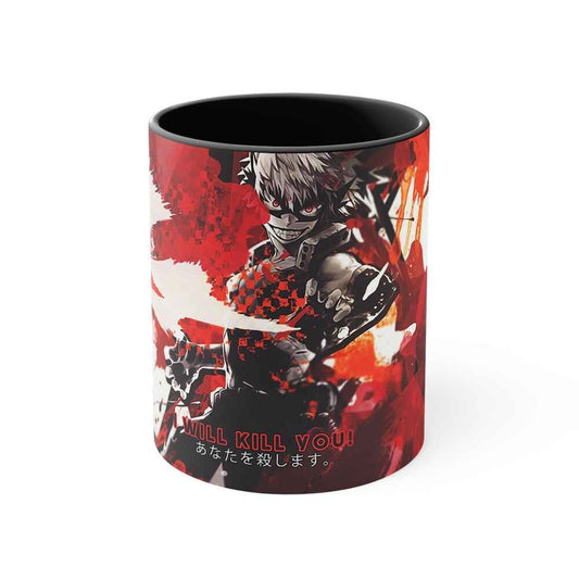 Katsuki Bakugou I Will Kill You My Hero Academia Accent Coffee Mug