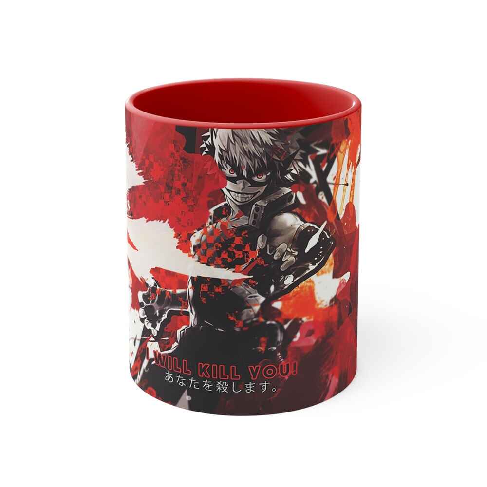 Katsuki Bakugou I Will Kill You My Hero Academia Accent Coffee Mug