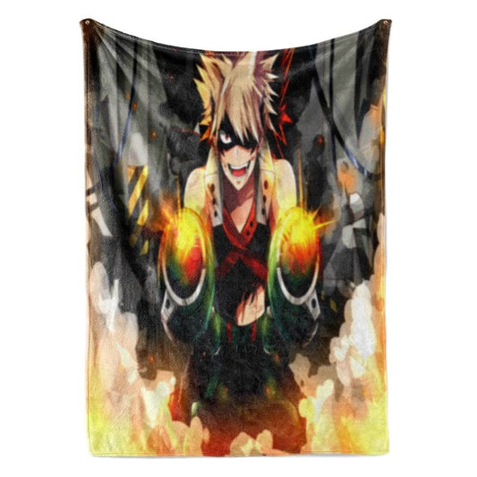 Katsuki Bakugou Ultra Soft Solid My Hero Academia Blanket-My Hero Academia-Blanket,My Hero Academia,My Hero Academia Blanket