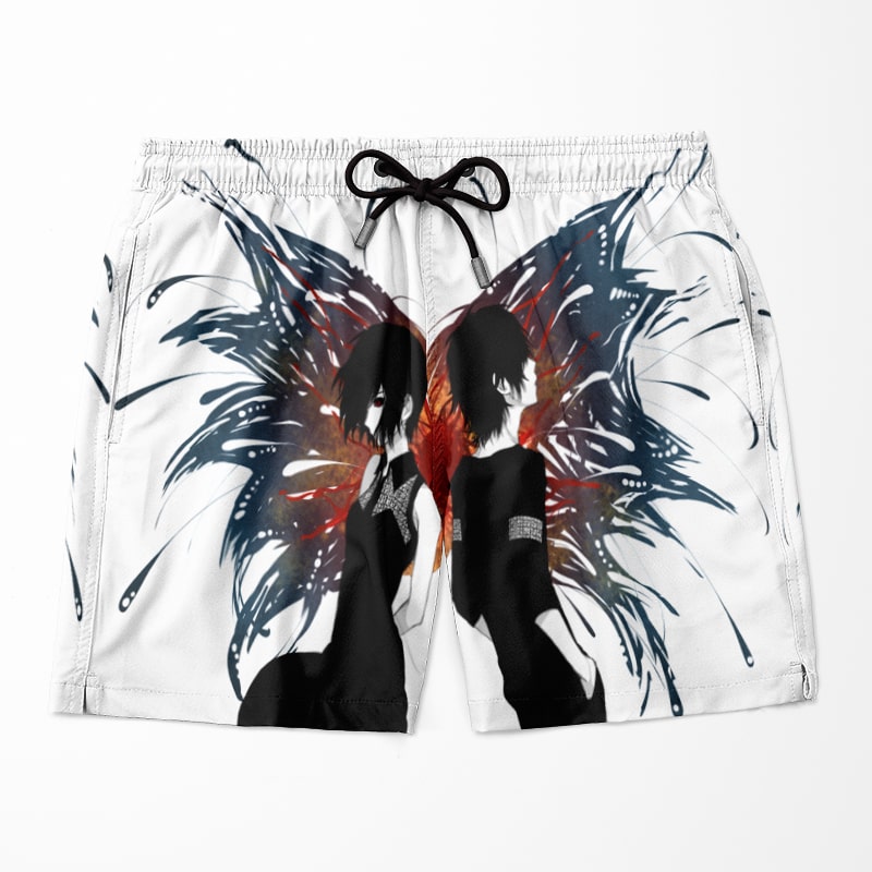 Kirishima Touka Ken Kanekii Butterfly Overlap Tokyo Ghoul Shorts