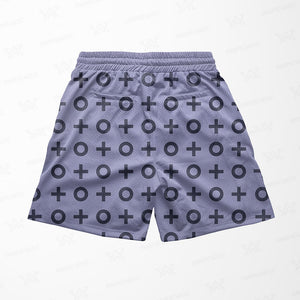 Kujo Star Platinum Pattern Mesh shorts