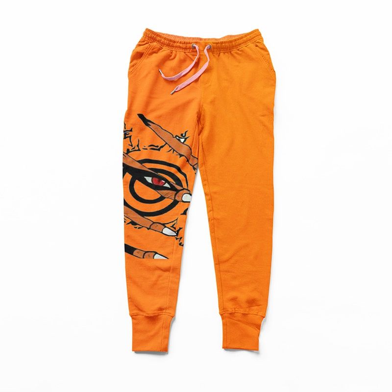 Kurama Nine Tail Fox Spirit Seal Sweatpants - Naruto Joggers-Joggers-Activewear,Akatsuki,Joggers,Naruto,Naruto Joggers,Sweatpants